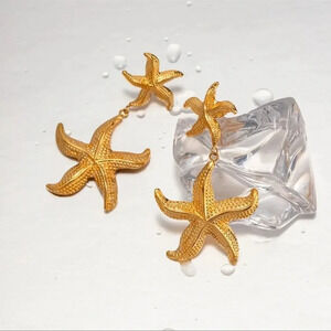 Starfish 18K Gold Stainless Steel Waterproof  Earrings